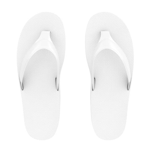 istock White Flip Flops Sandals in Clay Style. 3d Rendering 1058428792