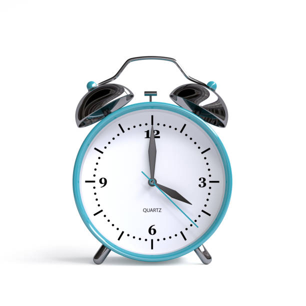 istock Old alarm clock on white background - 4 o'clock - 3d illustration rendering 1058439548