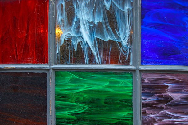 Stained glass colorful background