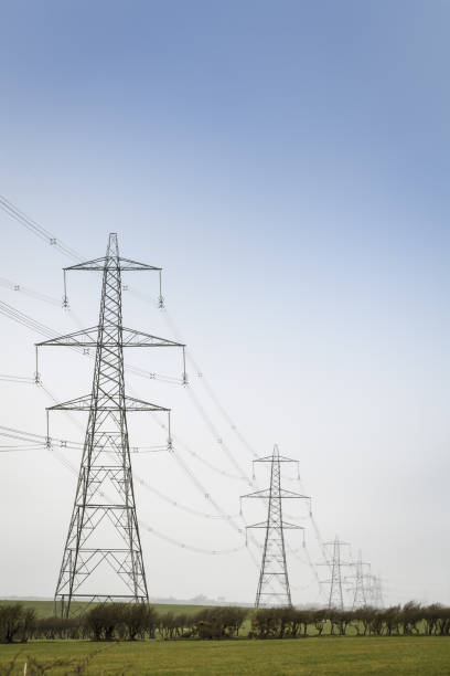 istock Electricity pylons in Britain 1058443378