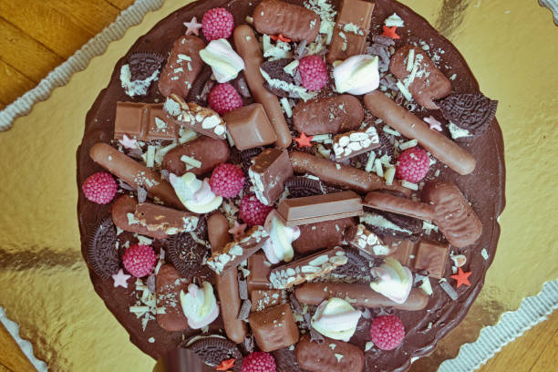 istock Black velvet cake is rich, dark and totally chocolate. 1058445530
