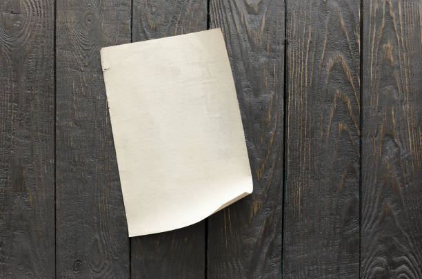 istock old paper on dark wooden wall 1058449046