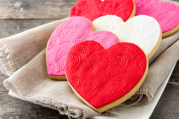istock Heart-shaped cookies for Valentine's Day 1058462948