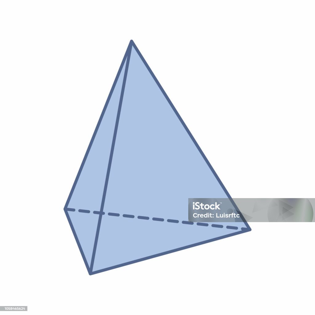 Triangular Pyramig Image Isolated Triangular Pyramid Illustration Stock Illustration - Download ...