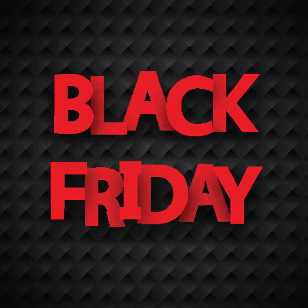 istock Black Friday sale promotion poster on textured background. 1058466112