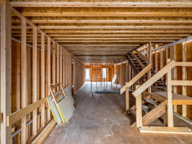 istock New built house framing interior 1058474114