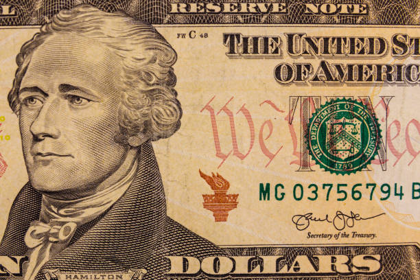 istock Macro shot of ten dollars banknote 1058474406