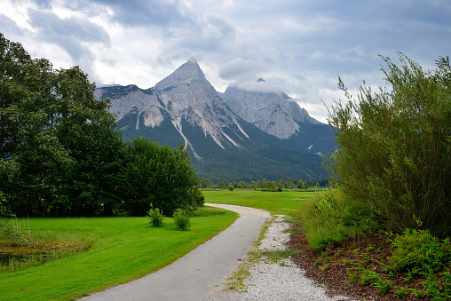 Beautiful summer Alpine landscape