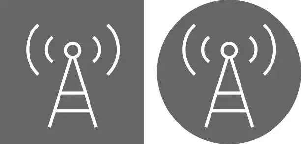 Vector illustration of Telecommunication Antenna Icon