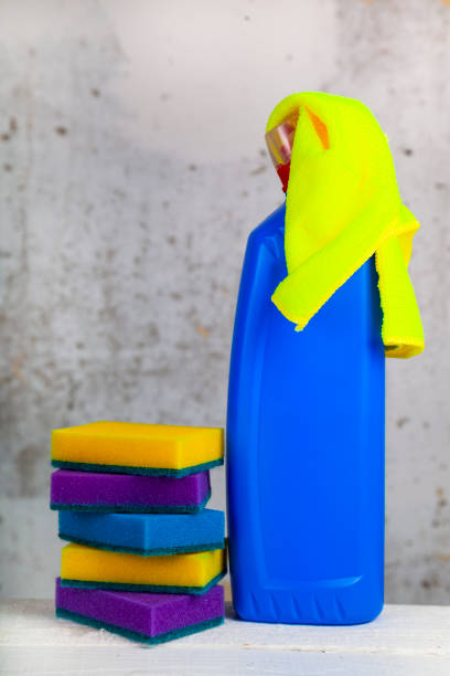 istock Items for home or office cleaning 1058497910