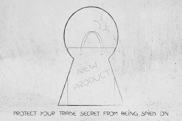 istock door lock with secret new product behind it 1058502782