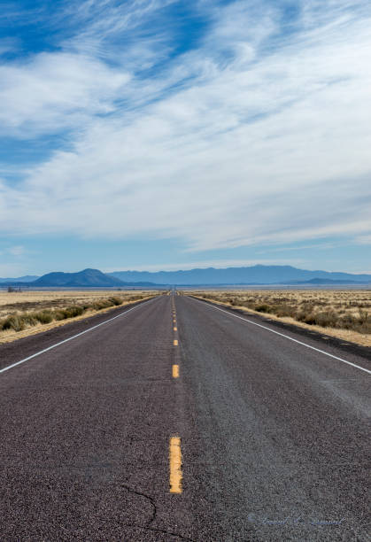 istock Road Straight to Horizon Vertical 1058508420