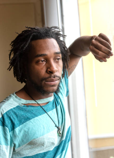istock Sad Afro american man 1058508550
