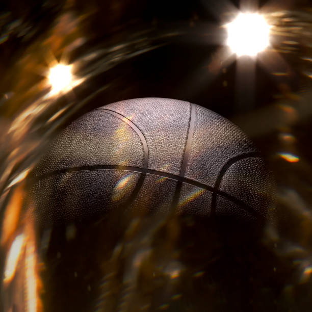 istock Basketball close-up on studio background - Stock image 1058508678