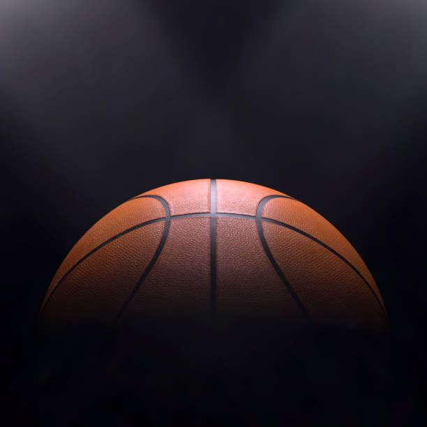 istock Basketball close-up on studio background - Stock image 1058508816
