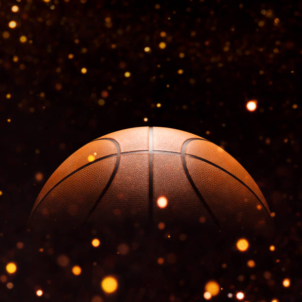 istock Basketball close-up on studio background - Stock image 1058508992