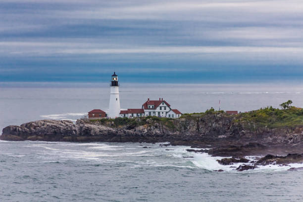 istock Boat and Channel Marker b Portland Head 1058516150