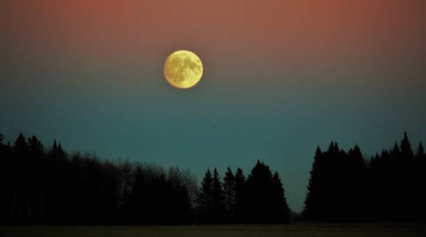 istock Harvest Moon Rising Near Cochrane Alberta 1058519264