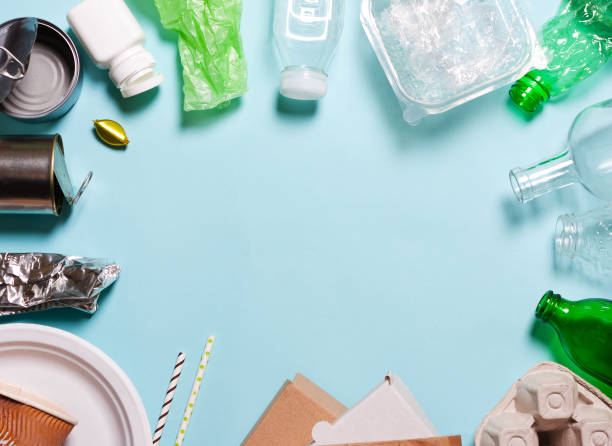 istock The concept of sorting plastic, polyethylene cardboard, paper, glass 1058519476