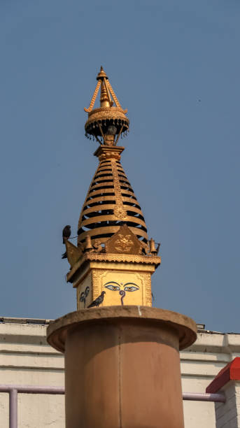 istock Ashoka Pillar and pinnacle of Maya Devi Temple in Lumbini, Nepal 1058521032