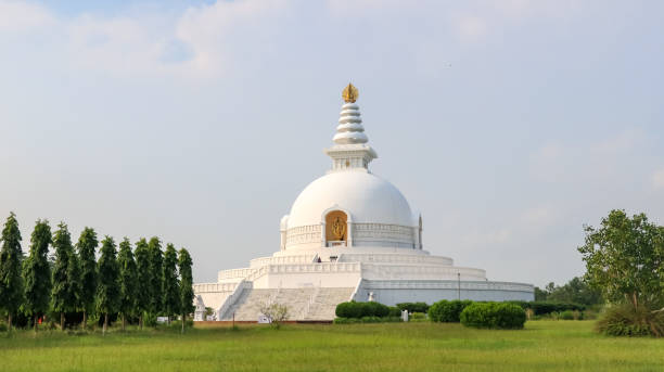 istock World Peace Pagoda in Lumbini, Nepal 1058521054
