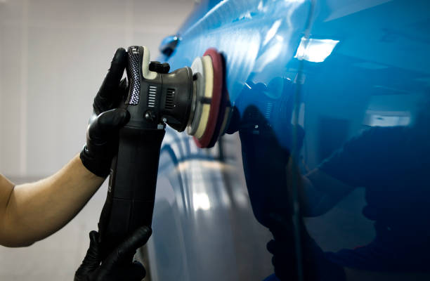 istock Car detailing concept. Auto cleaning and polish. 1058523154