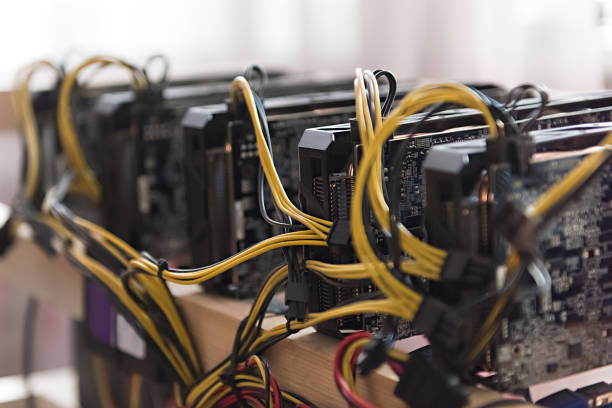 istock farm for mining crypto currency on video cards 1058523410