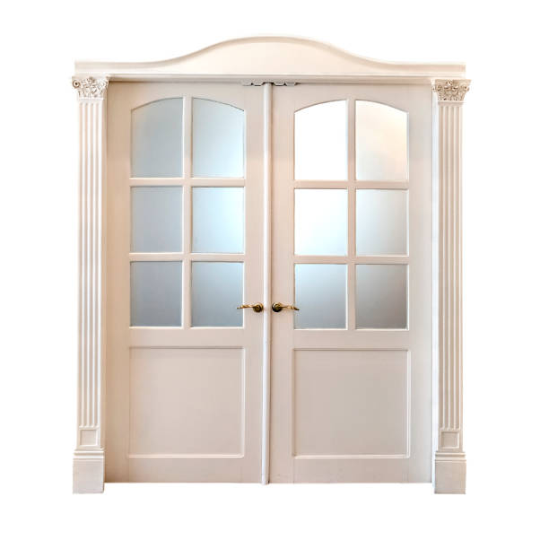 istock white double-leafed door of classical design isolated on white background 1058524120