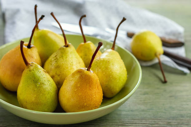 istock Yellow pears in a bowl. 1058525038
