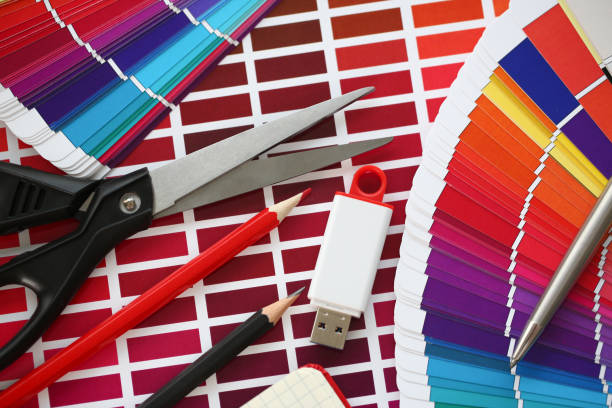 istock Color print of pantone statistics offset 1058528240
