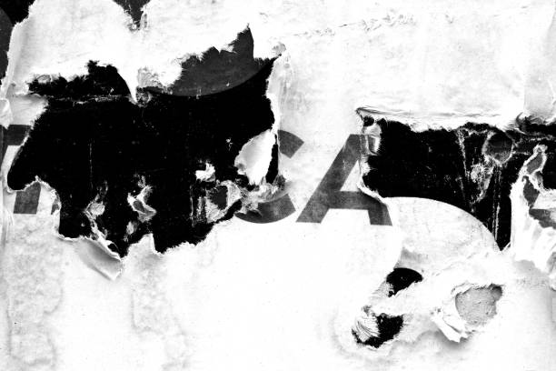 istock Blank white old ripped torn paper crumpled creased posters grunge textures backdrop backgrounds placard 1058534888