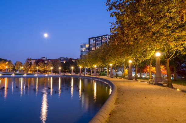 istock Bellevue Downtown Park at Twilight, Washington-USA 1058537840