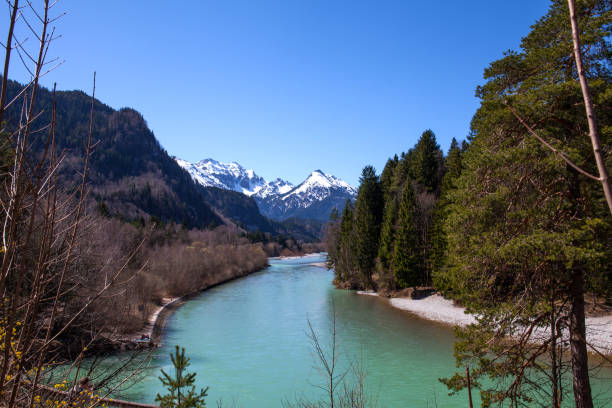 istock Lech river in Bavarian Alps, Germany 1058543278