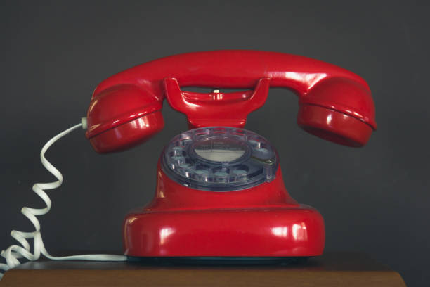 istock Classic red telephone 1058547336