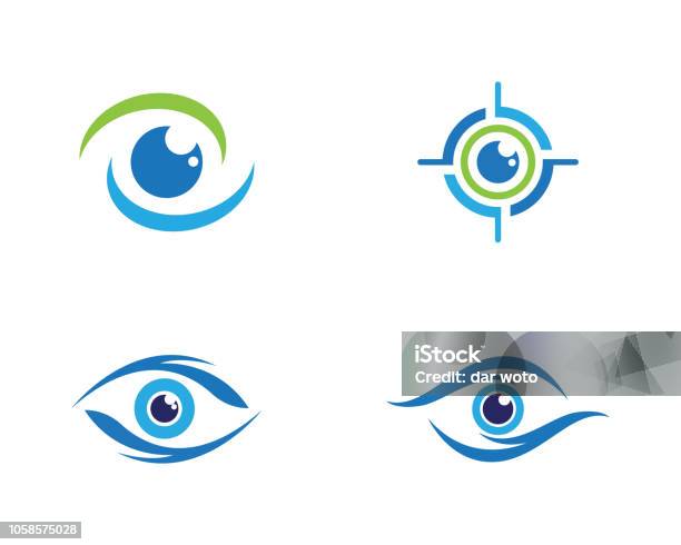 Création De Logo Vector Eye Care Vecteurs libres de droits et plus d'images vectorielles de Oeil - Oeil, Icône, Abstrait