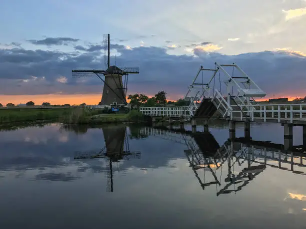 Photo of The Kinderdijk windmills