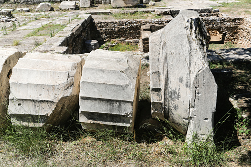 At the archaeological site of Elefsina, Greece