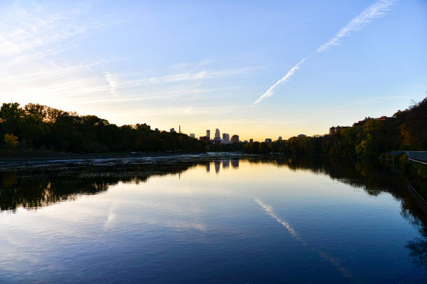 istock Minneapolis Skyline from Mississippi Riverfront 1058586718