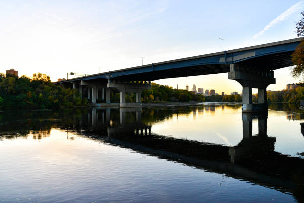 istock Minneapolis Skyline from Mississippi Riverfront 1058586720