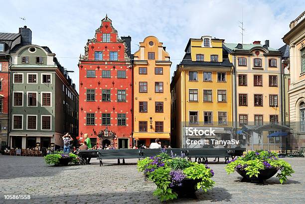 Stockholm Heart Of The Old Town Stock Photo - Download Image Now - Gamla Stan, Built Structure, Capital Cities