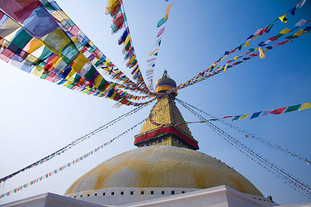 Boudhanath (also called Bouddhanath, Bodhnath or Baudhanath or the Khasa Caitya) is one of the holiest Buddhist sites in Kathmandu, Nepal. It is known as Khasti by Newars as Bauddha or Bodh-nath by modern speakers of Nepali. Located about 11 km   from the center and northeastern outskirts of Kathmandu, the stupa's massive mandala makes it one of the largest spherical stupas in Nepal. The Buddhist stupa of Boudhanath dominates the skyline. The ancient Stupa is one of the largest in the world. Thttp://bem.2be.pl/IS/nepal_380.jpg