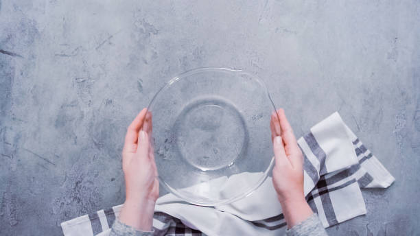 istock Glass mixing bowl on the table. 1058635600