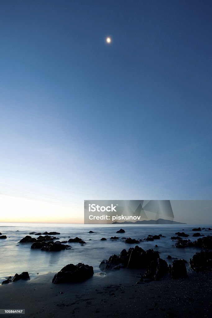 Meer bei Sonnenuntergang - Lizenzfrei Abenddämmerung Stock-Foto