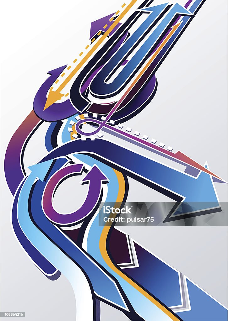 Multiple Arrow Abstract Abstract Arrows Stock Illustration - Download Image Now - Tied Knot ...