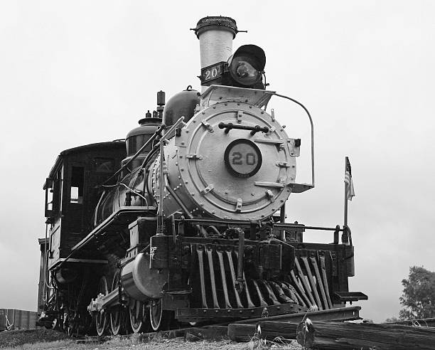Locomotive B&W stock photo