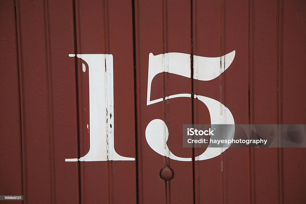 Train Numbers Numbers painted on the sides of old railway boxcars from the early to mid 1900\'s. Antique Stock Photo