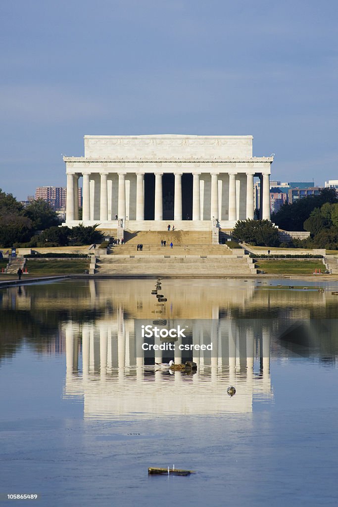 Memorial de Lincoln (vertical - Royalty-free Ao Ar Livre Foto de stock