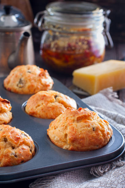 istock Ham, cheese and sun dried tomato muffins 1058658040