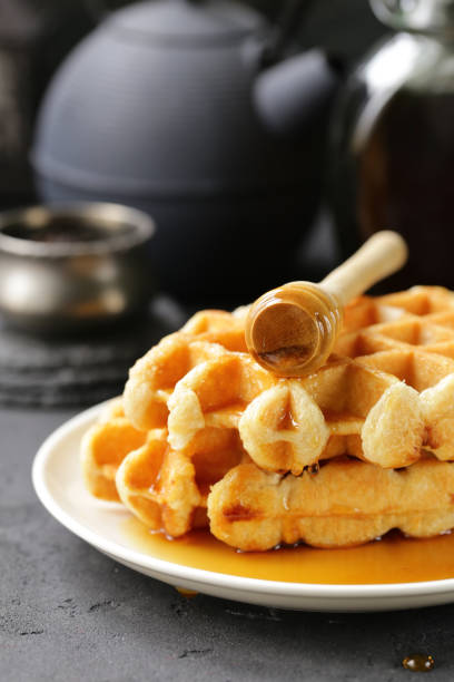istock sweet waffles with berries 1058660532
