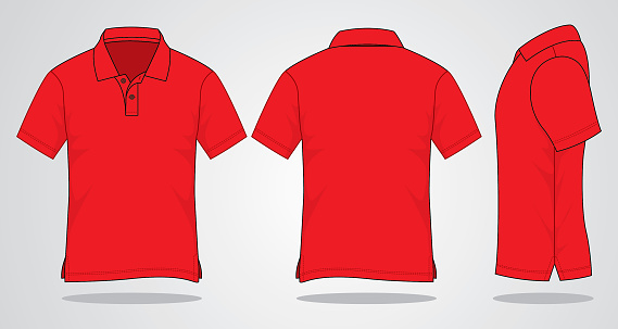 efterligne screech Himlen Blank Polo Shirt For Template Stock Illustration - Download Image Now -  Red, Polo Shirt, Polo - iStock